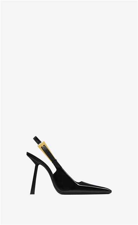 ysl aaa|LEE slingback pumps in patent leather .